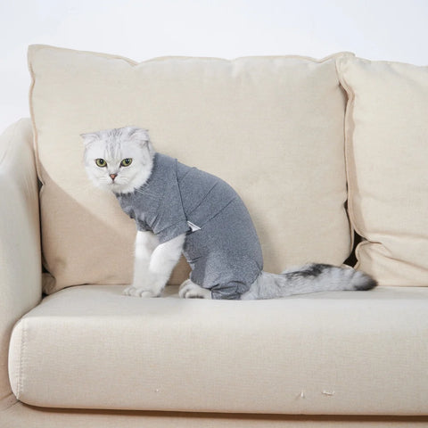 Cat Recovery Suit for Dogs Cats Jumpsuit After Surgery Shirt for Puppy Cats Male Female Wound Protective Clothes Prevent Licking