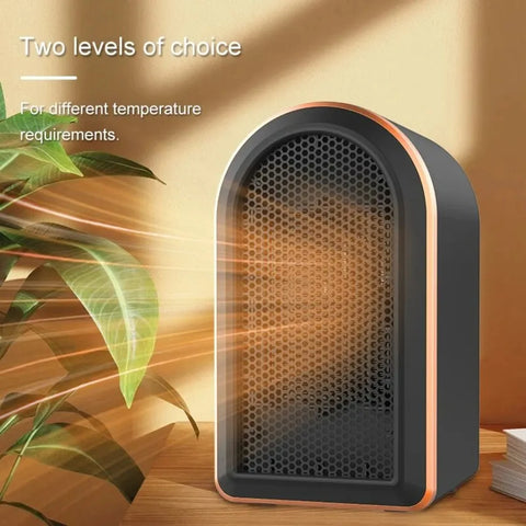 Efficient Portable 1200W Ceramic Room Heater - Energy-saving Desktop Heater for Warmer Winter - Powerful 220V Office Fan Heater