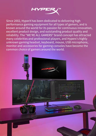 HyperX Cloud II Gaming Headset Hi-Fi 7.1 Surround Sound Detachable Microphone With USB sound card For PC PS5 PS4