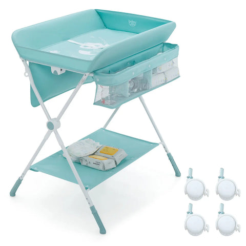 Babyjoy Baby Changing Table Folding Infant Diaper Station Nursery w/ Storage  BB5605