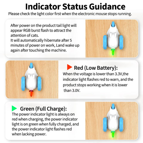 Moebypet Smart Interactive Cat Toys Rechargeable Electric Sensor Self-moving Mice Toys for Cats Playing Indoor Pet Supplies