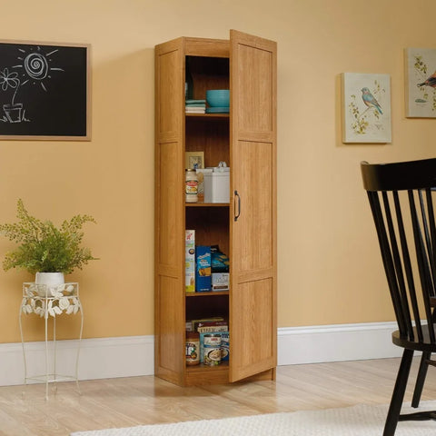 Miscellaneous Storage Pantry cabinets, L: 17.99" x W: 13.94" x H: 60.00", Highland Oak finish