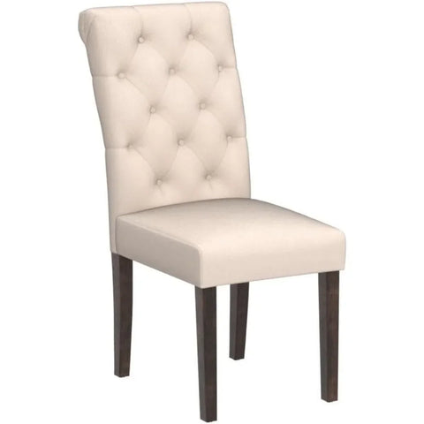 Upholstered Dining Chairs Set of 4, Tufted Parsons Diner Chairs Fabric Dining Room Chairs