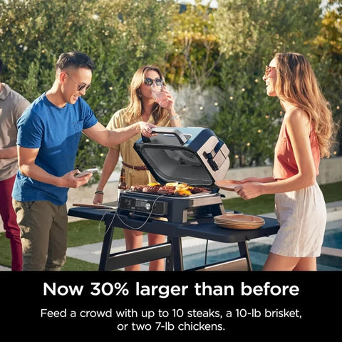 OG951 Woodfire Pro Connect Premium XL Outdoor Grill & Smoker, Bluetooth, App Enabled, 7-in-1 Master Grill, BBQ Smoker,