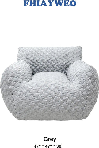 Giant Bean Bag Chair,Bean Bag Sofa Chair with Armrests, Large BeanBag Chair for Adults in Livingroom,Bedroom