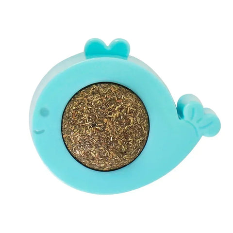 Catnip Wall Ball Licking Ball Spherical Teeth Cleaning Cat Catnip Toy Rotatable Kitten Licking Ball Pet Supplies Wall Treats