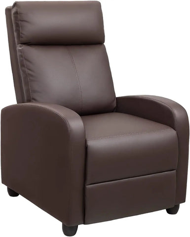 Recliner Chair Adjustable Home Theater Single Fabric Recliner Sofa Furniture with Thick Seat Cushion and Backrest Modern