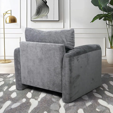 Chenille Oversized Armchair-Modern Accent Chair & Single Sofa Lounge, 38.6'' Wide, Comfortable Seating for Living Room & Bedroom