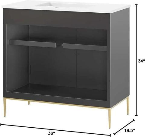 Bathroom Vanity Cabinet, 30"