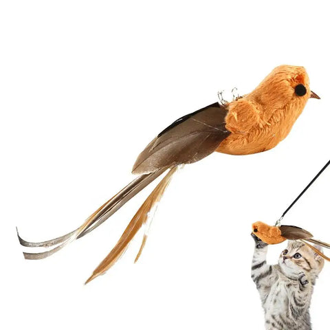 Replacement Head For Funny Cat Stick Toy Various Kinds Cats Rod Feather Birds Teaser Toy For Kitten Pets Toy Supplies