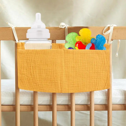 Bedside Storage Bag Baby Crib Organizer Hanging Bag For Dormitory Bed Bunk Hospital Bed Rails Toy Diaper Pockets Bed Holder