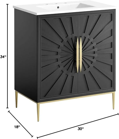 Bathroom Vanity Cabinet, 30"