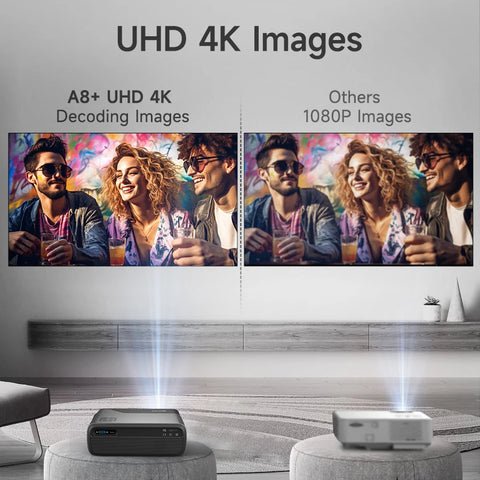 portable 4k projector [Netflix Official Licence] 5G WiFi Mini projector Dolby Android 11 beam Projector Home Theater Google Play