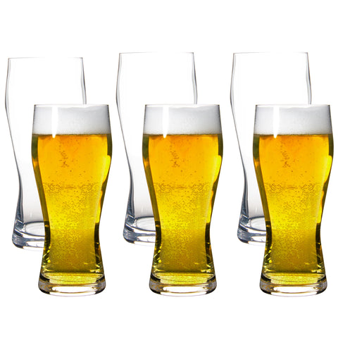 20oz Beer Glasses Set of 4 Beer Pint Glass. Craft Beer Glass, Pilsner Glasses, IPA Beer Glass. Solid Glassware Beer Cup