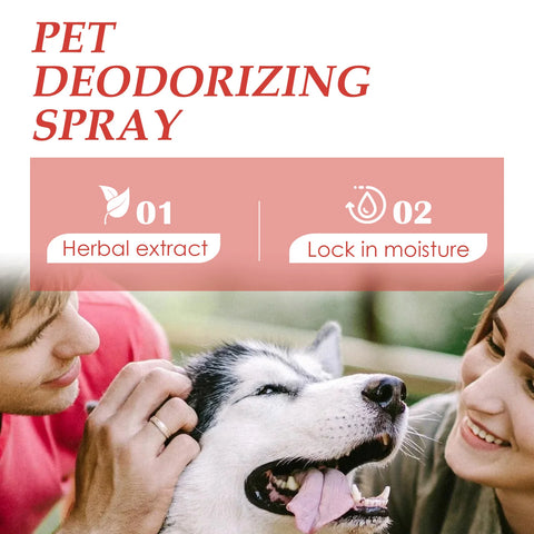 Dog Cat Pet Deodorant Spray Cat Bad Smell Removal Pet Urine Odor Bacteriostasis Disinfection Lasting Clean Pet Deodorant spray