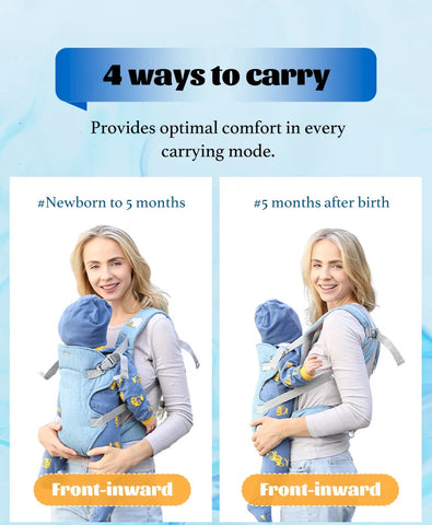 All Seasons NewbornFront Facing Kangaroo Wrap  Advanced 4-In-1 Baby Carrier Strap Sling Infant Hipseat Waist Belt Babies Gear