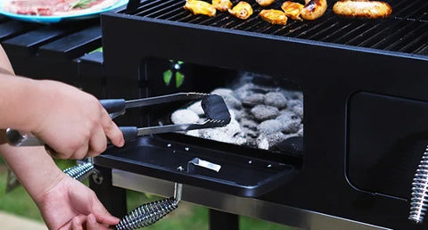 Extra Large Charcoal BBQ Grills with 794 SQ.IN. Cooking Area, Outdoor Barbecue Grill with Dual-Zone Individual Charcoal Tray.