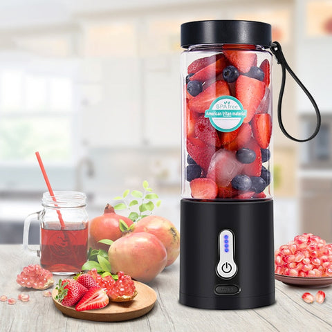 530ML Electric Juicer Portable Smoothie Blender USB Rechargeable Food