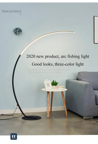 Modern LED Art Floor Lamps Home Indoor Living Room Black White Floor Lights Dimmable Remote RGB Bedroom Foyer Decor Corner Light