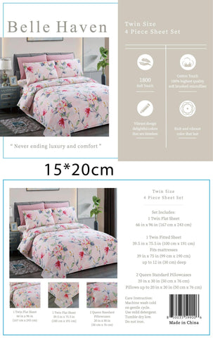 Belle Haven 6 Piece Sheet Set Bedding Sets (6 Styles)