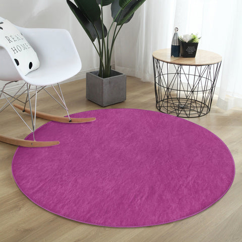 Enhance Your Décor with a Purple Washable Circle Rug by Homeezone