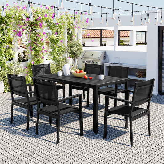 High-quality Steel Outdoor Table and Chair Set, Suitable for Patio,