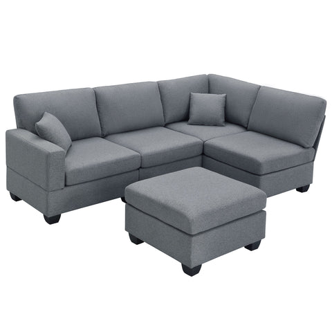 89.8*60.2" Modern Sectional Sofa,5-Seat Modular Couch Set with