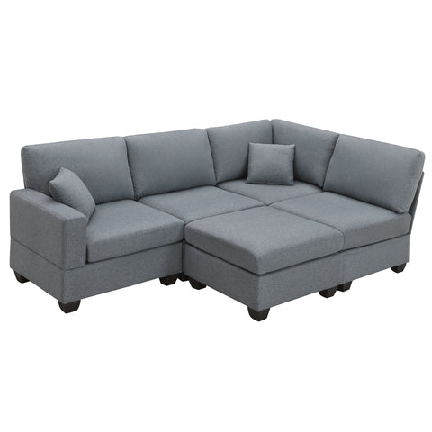 89.8*60.2" Modern Sectional Sofa,5-Seat Modular Couch Set with