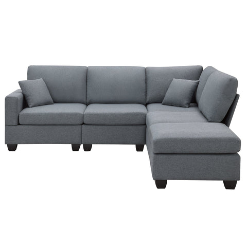 89.8*60.2" Modern Sectional Sofa,5-Seat Modular Couch Set with