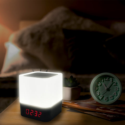 Zunammy Color Changing Wireless Alarm Clock Speaker