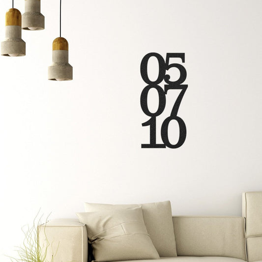 Anniversary Date - Metal Wall Art/Decor