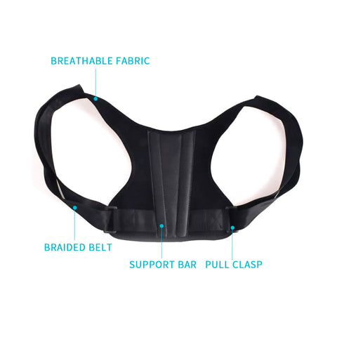 Adjustable Posture Corrector With Back Support Bar & Breathable Upper