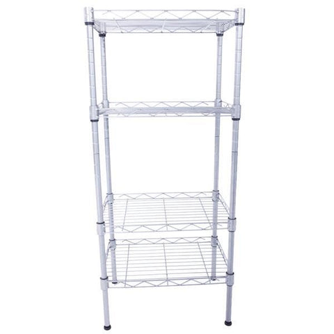 4-Tier Wire Shelving Unit Adjustable Metal Shelf Rack Kitchen Storage