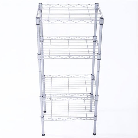 4-Tier Wire Shelving Unit Adjustable Metal Shelf Rack Kitchen Storage