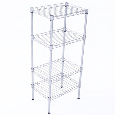 4-Tier Wire Shelving Unit Adjustable Metal Shelf Rack Kitchen Storage