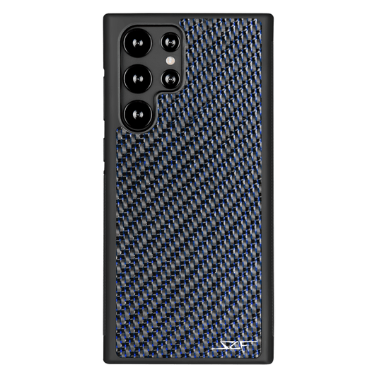 Samsung | Blue Laced Real Carbon Fiber Phone Case | CLASSIC Series