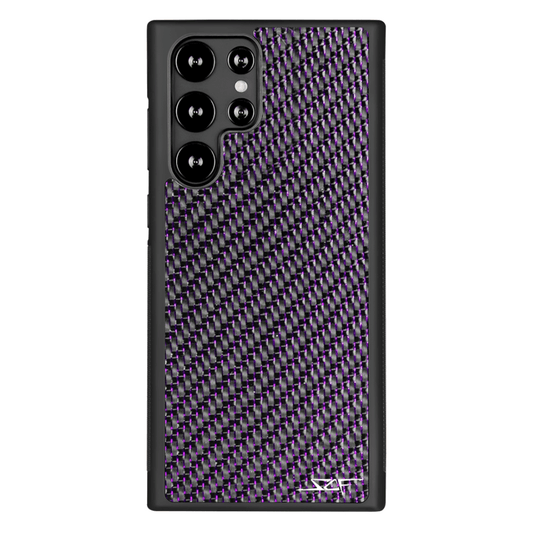 Samsung | Purple Laced Real Carbon Fiber Phone Case | CLASSIC Series