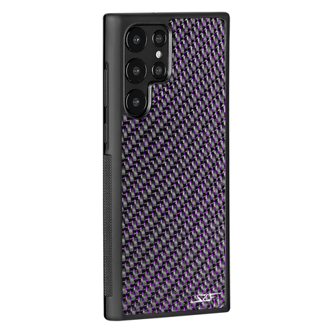 Samsung | Purple Laced Real Carbon Fiber Phone Case | CLASSIC Series